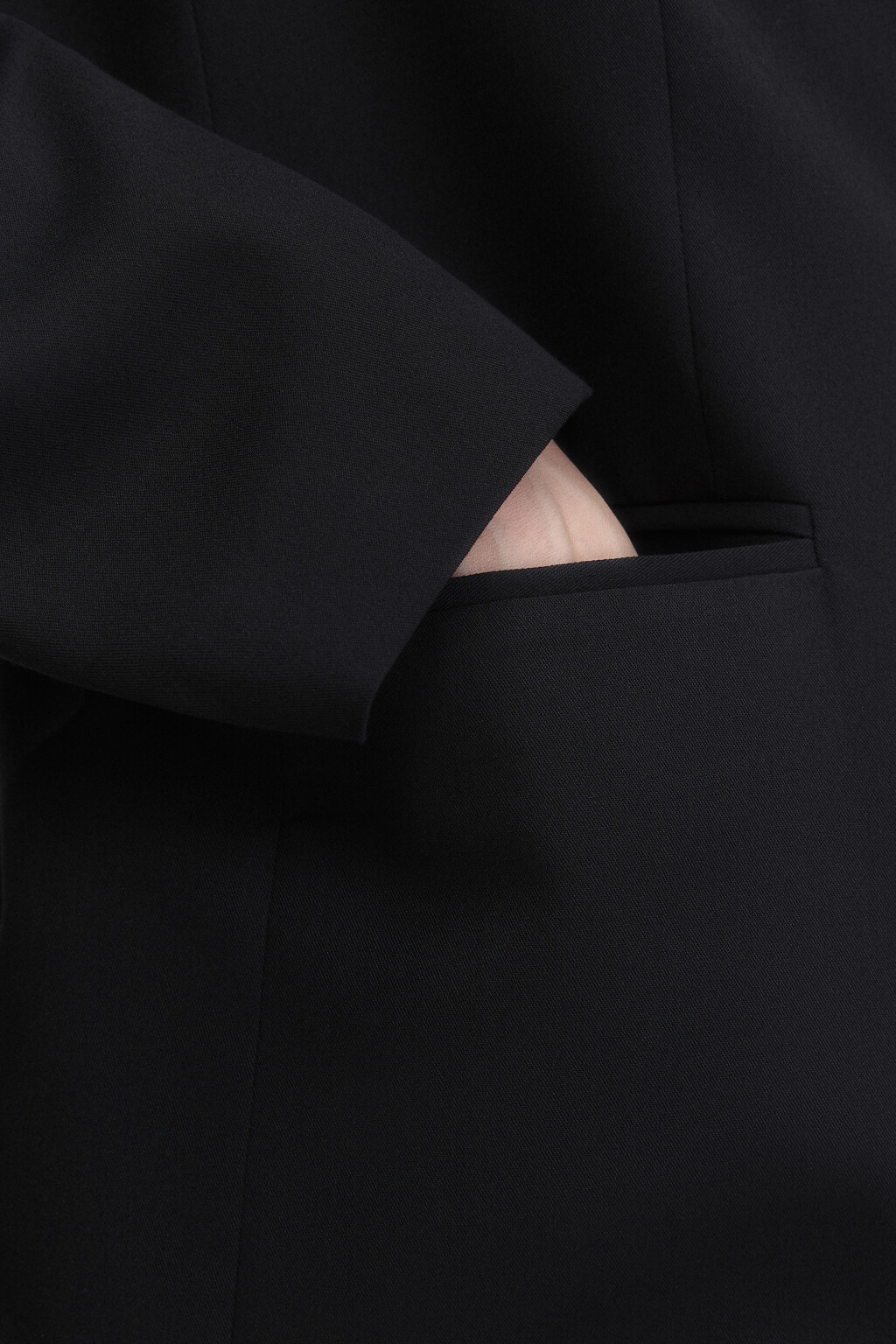 Пиджак классический однобортный - цвет черный - 7