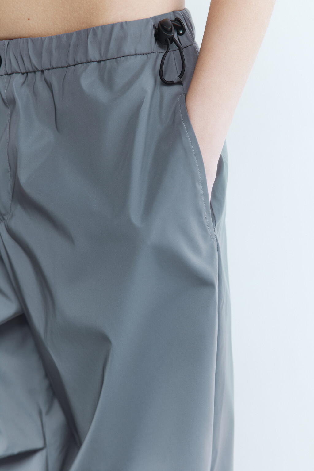 Брюки-парашюты со светоотражающим эффектом - цвет серый - 8