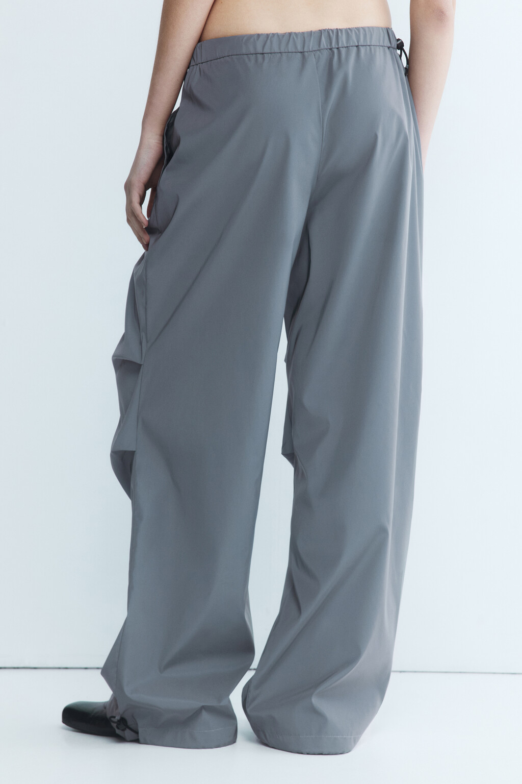 Брюки-парашюты со светоотражающим эффектом - цвет серый - 5