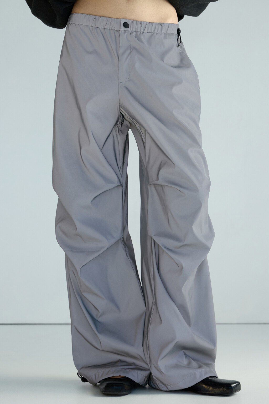 Брюки-парашюты со светоотражающим эффектом - цвет серый - 7
