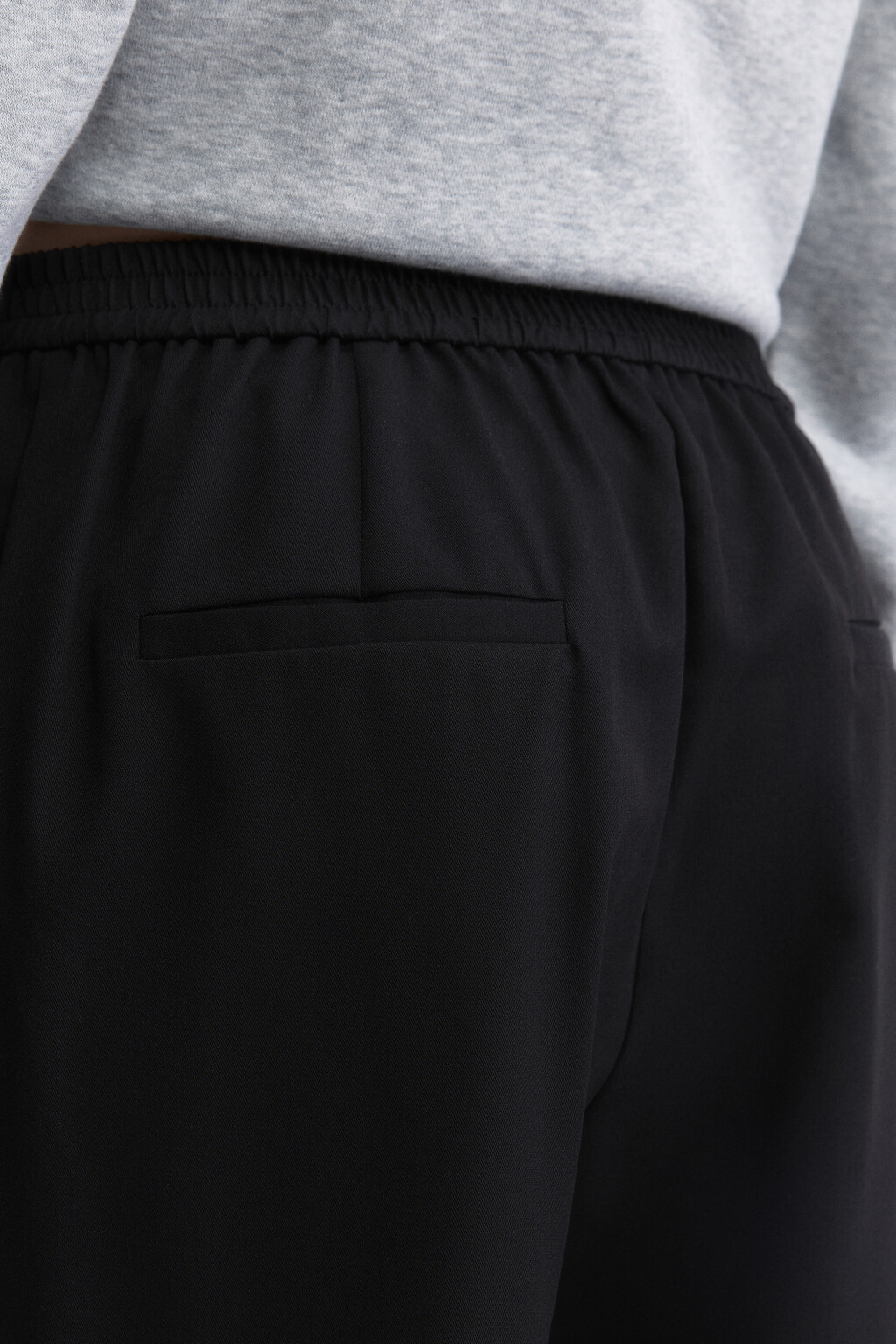 Брюки прямые костюмные со стрелками - цвет черный - 6