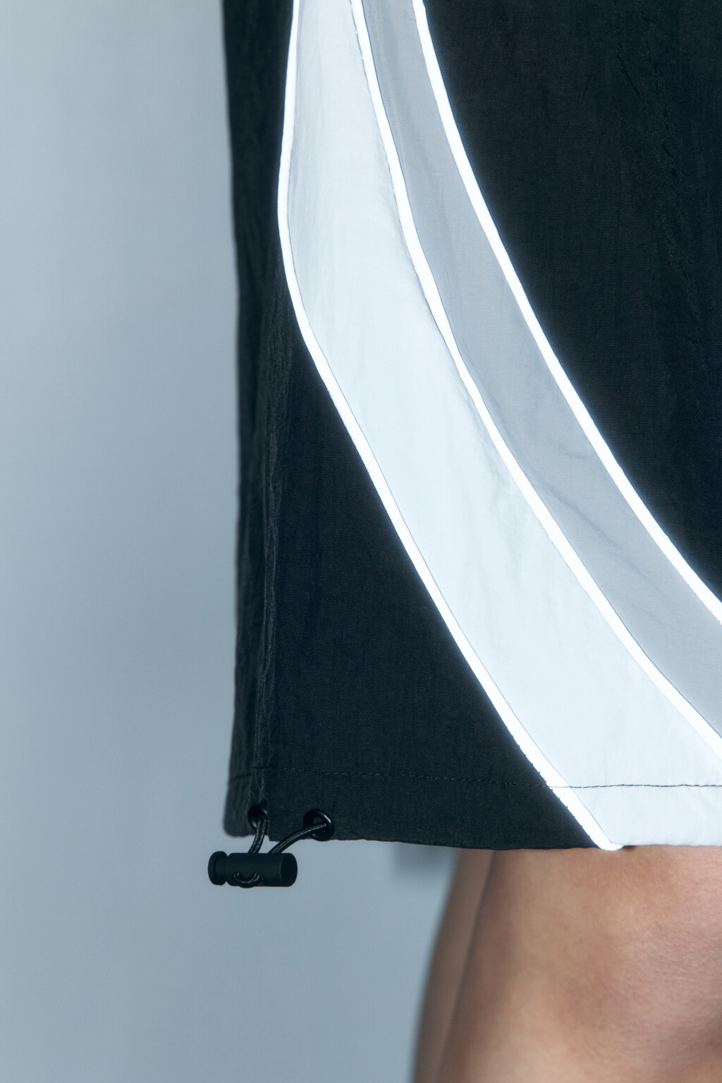 Шорты спортивные широкие на низкой посадке - цвет черный - 8