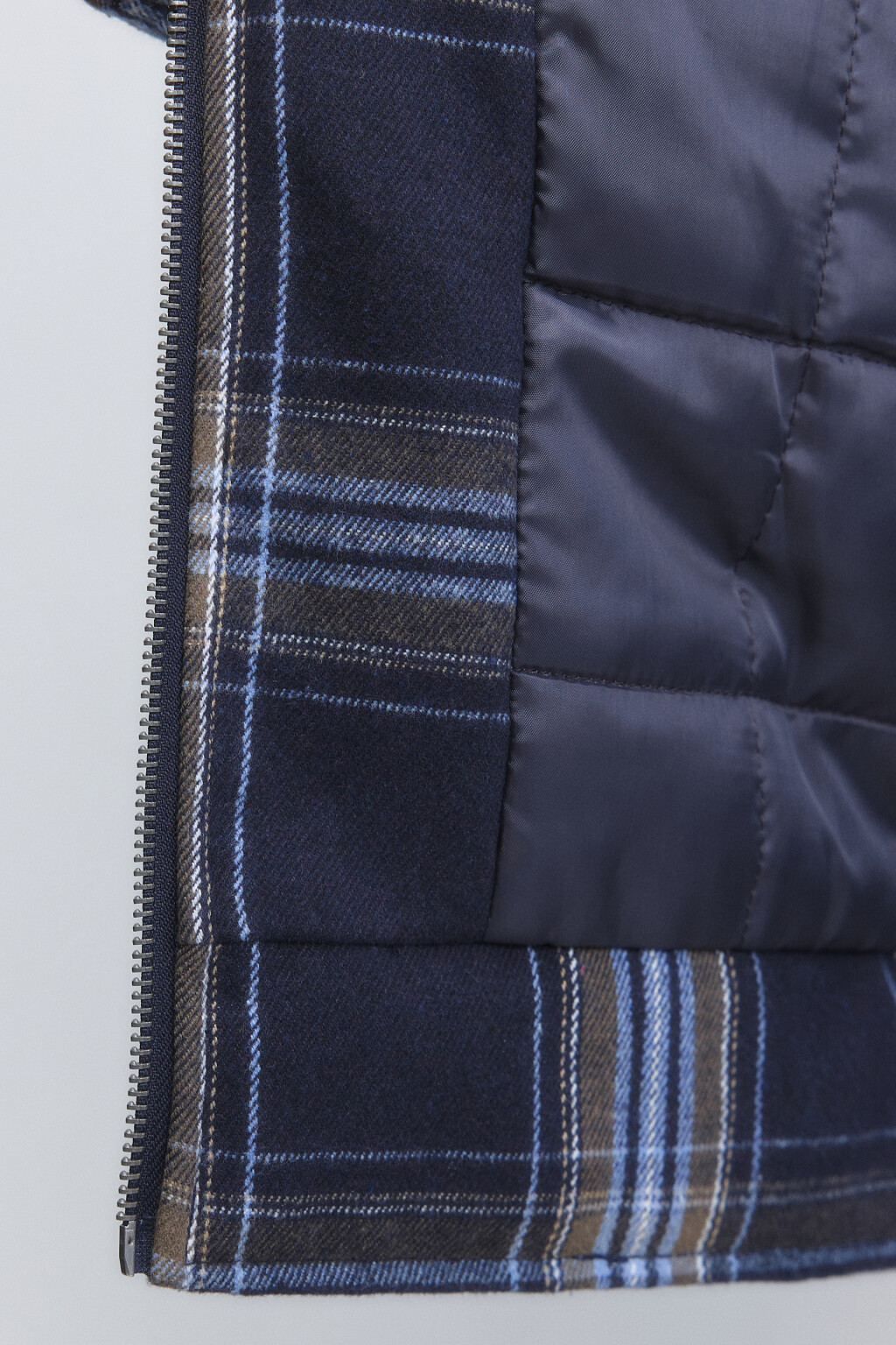 Куртка-рубашка в клетку с вельветовым воротником - цвет мультиколор - 9