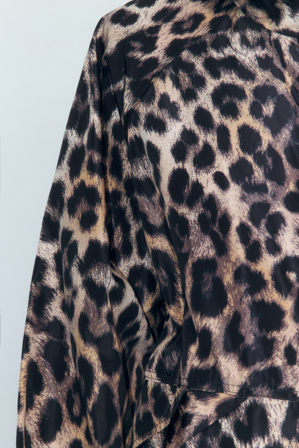 Куртка-ветровка с леопардовым принтом - цвет мультиколор - 6