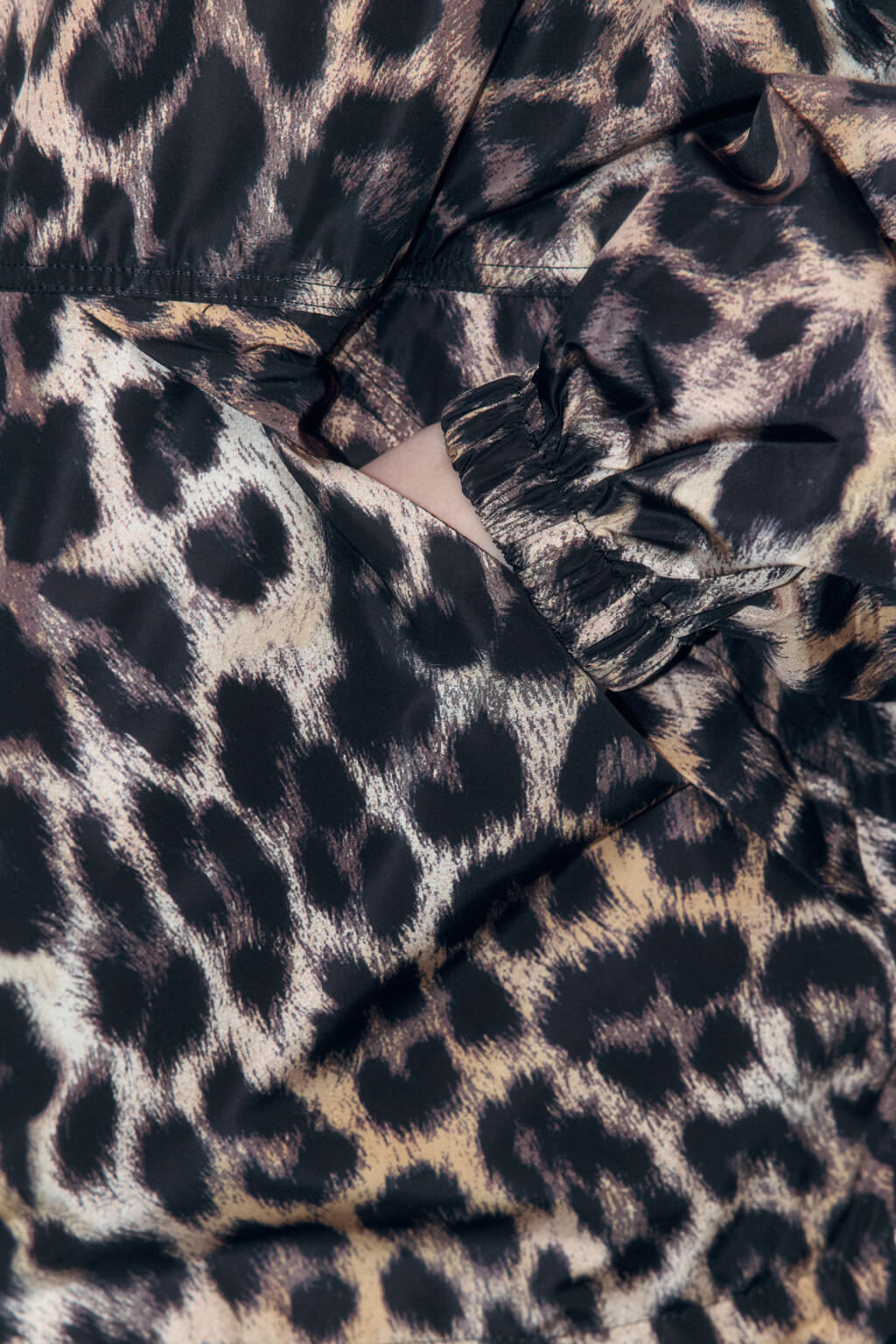 Куртка-ветровка с леопардовым принтом - цвет мультиколор - 7