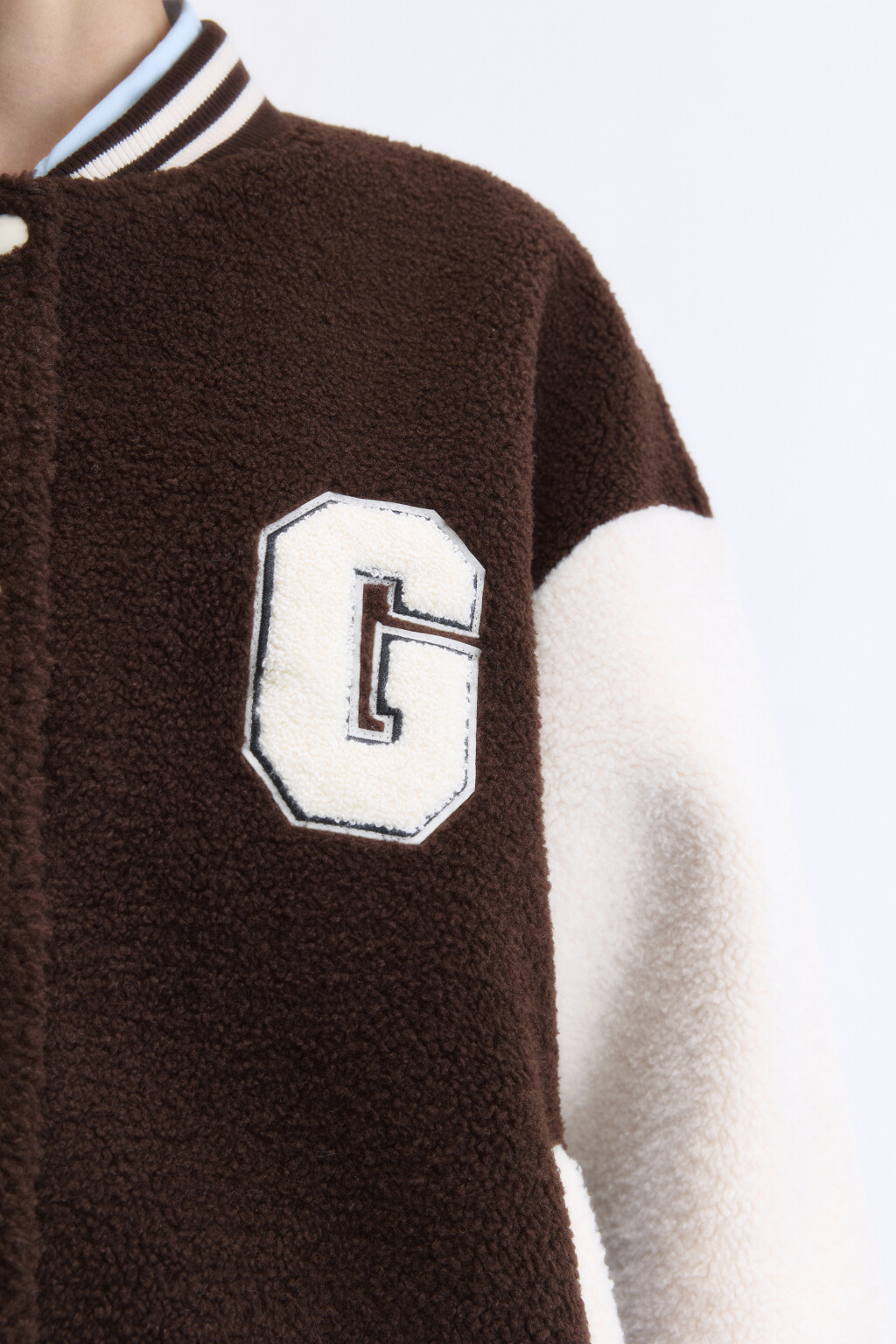 Куртка-бомбер oversize из искусственного меха - цвет мультиколор - 7