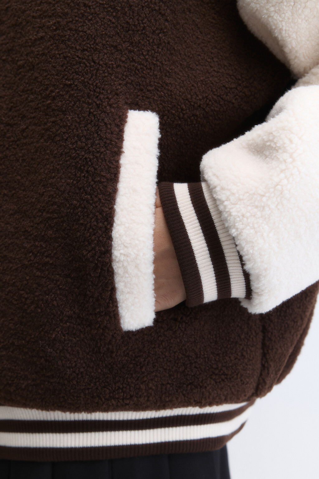 Куртка-бомбер oversize из искусственного меха - цвет мультиколор - 8