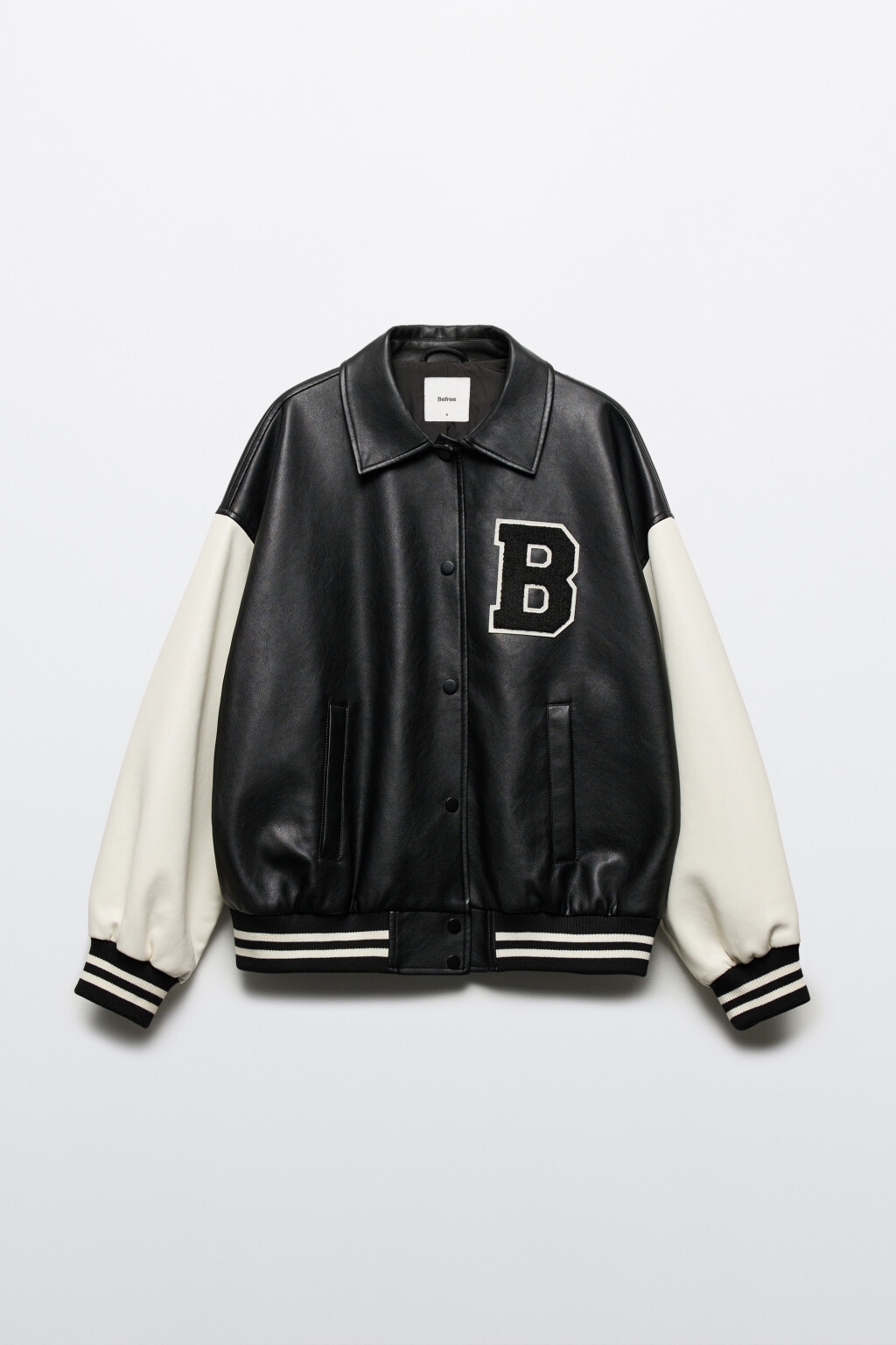 Куртка-бомбер с контрастными рукавами и нашивкой - цвет мультиколор - 10