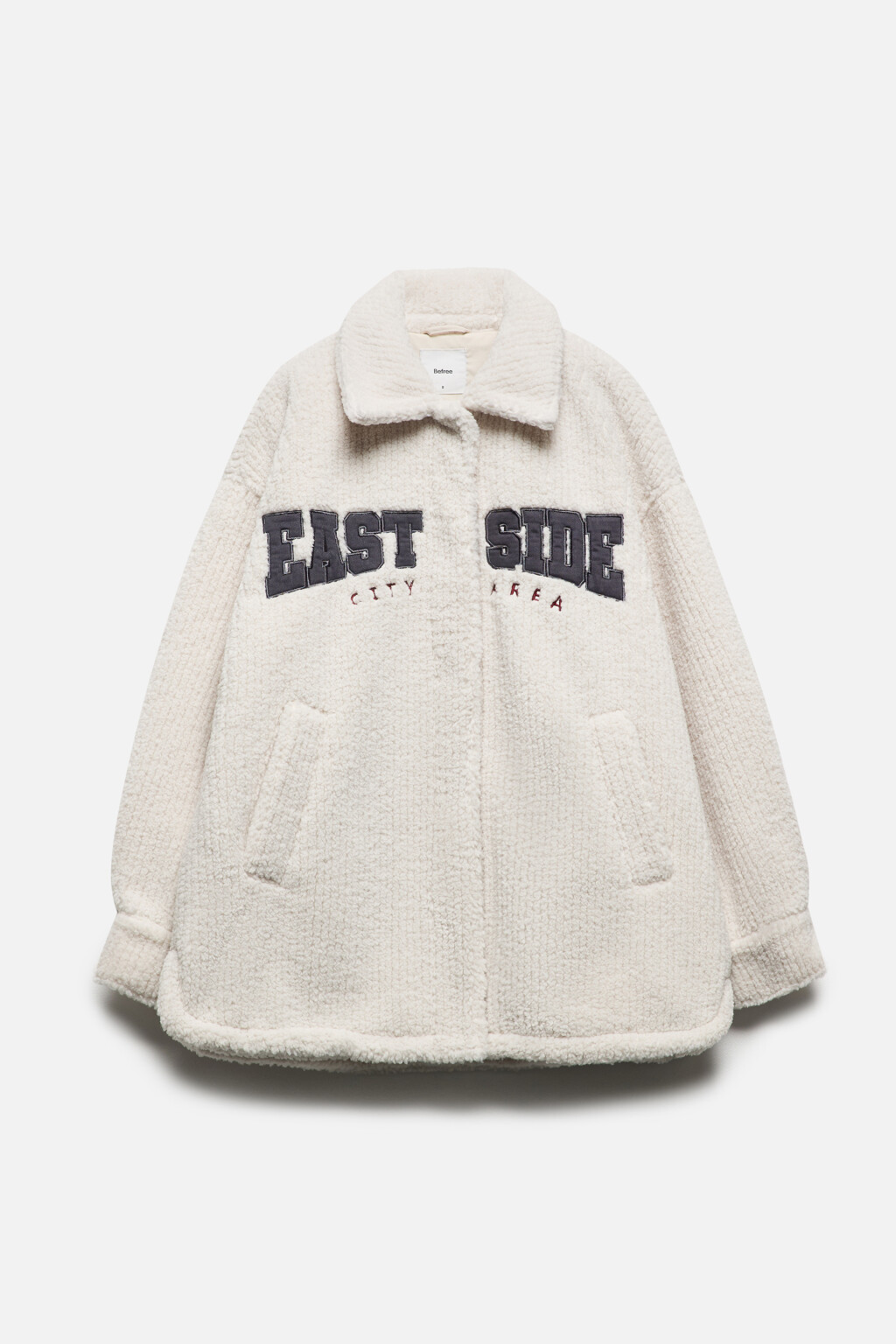 Куртка-рубашка из искусственного меха с принтом - цвет бежевый - 11