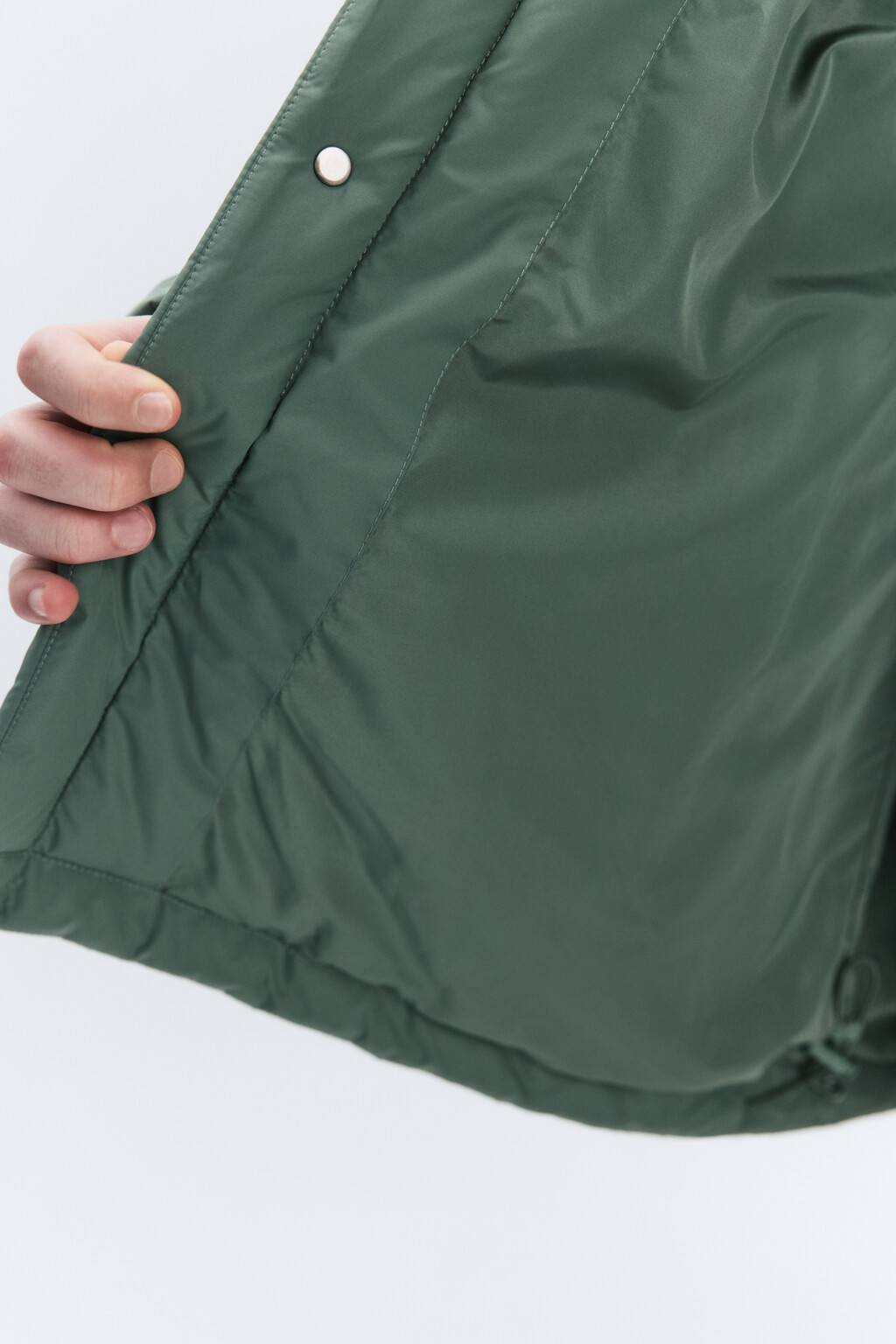 Куртка-рубашка стеганая утепленная - цвет мятный - 7