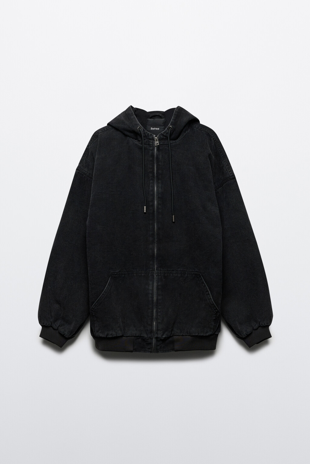 Куртка-бомбер утепленная с капюшоном - цвет серый - 9