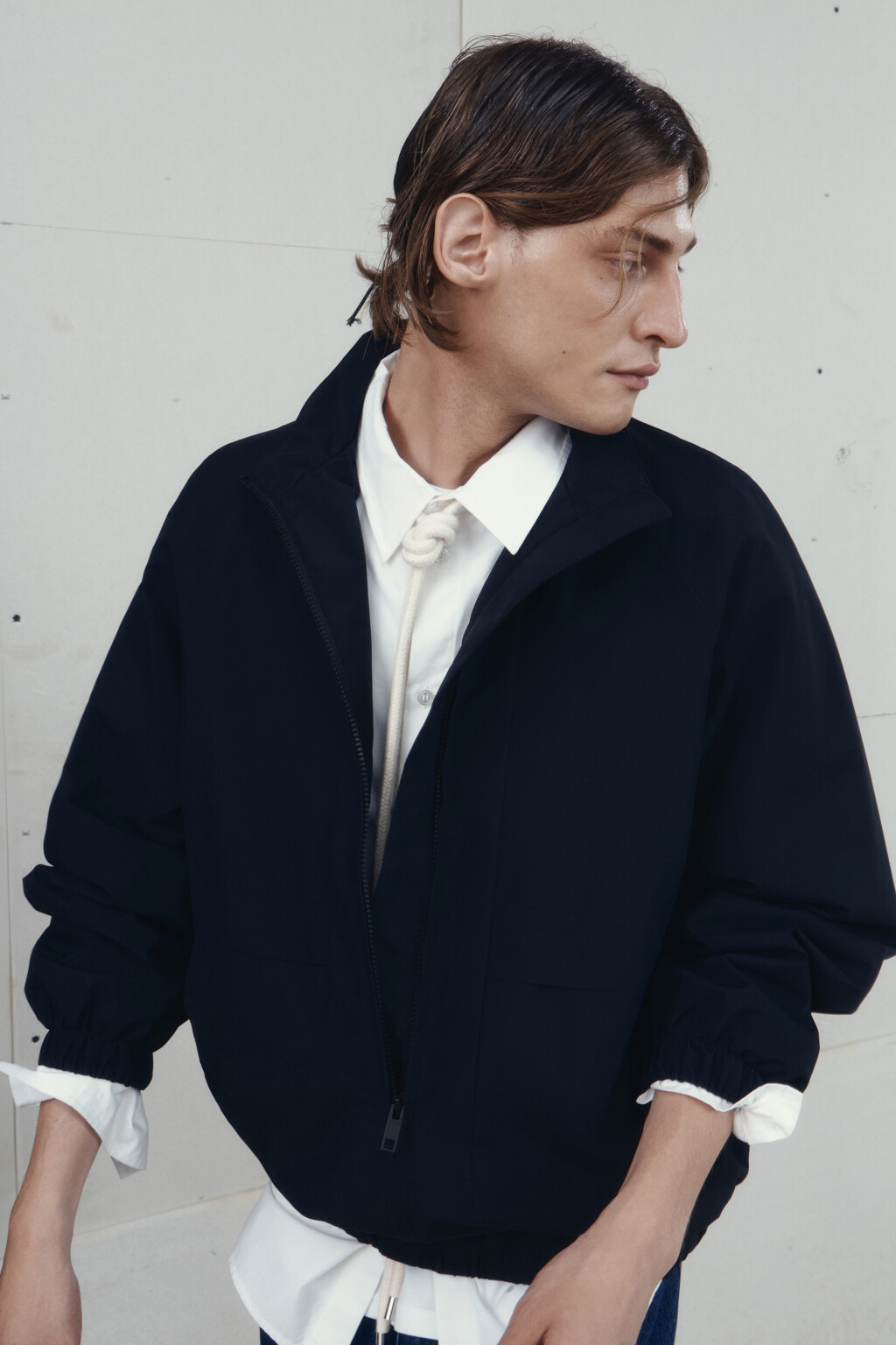 Куртка-олимпийка на молнии с воротником-стойкой - цвет черный - 10