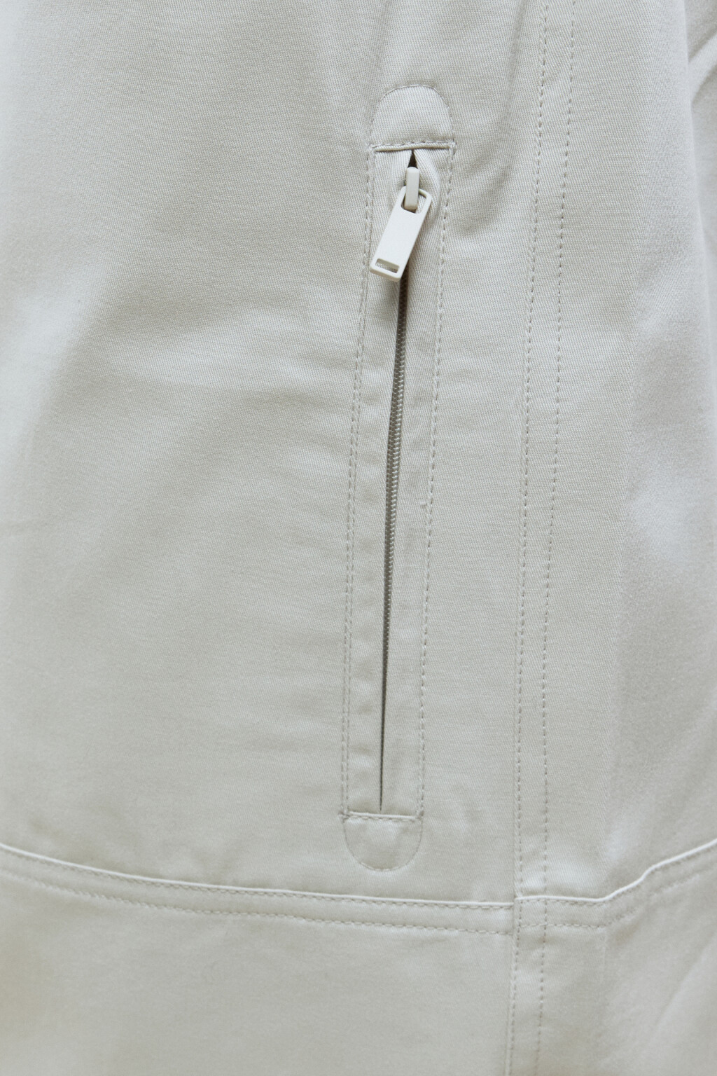 Брюки barrel fit широкие из хлопка - цвет бежевый - 6