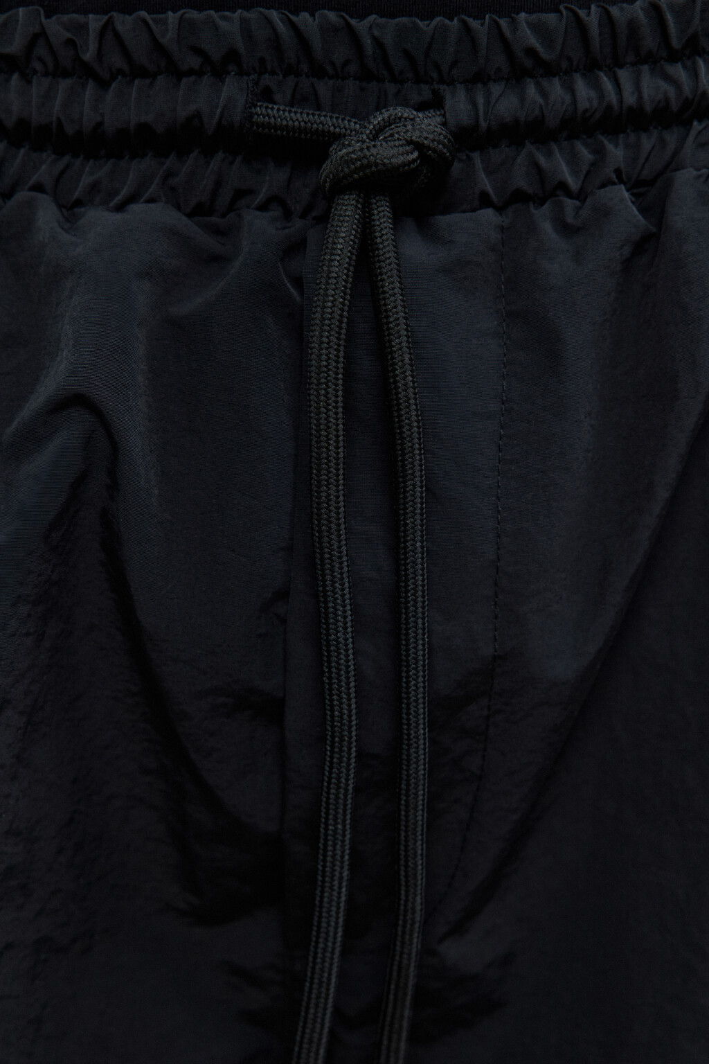 Брюки широкие спортивные с лампасами - цвет черный - 6