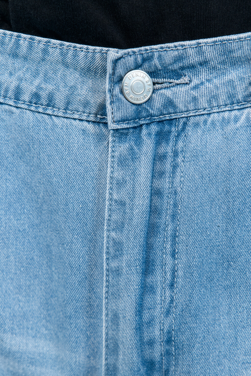 Джинсы barrel fit широкие со складками на поясе - цвет голубой - 6