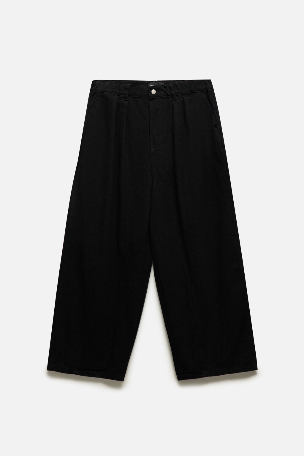 Джинсы balloon fit широкие со складками на поясе - цвет черный - 8