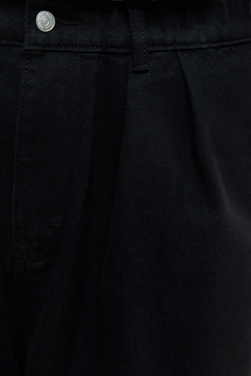 Джинсы balloon fit широкие со складками на поясе - цвет черный - 6