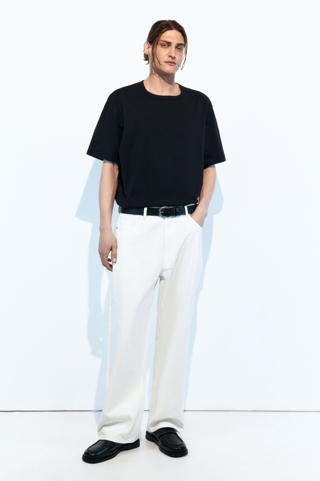 Джинсы прямые классические - цвет белый - 5