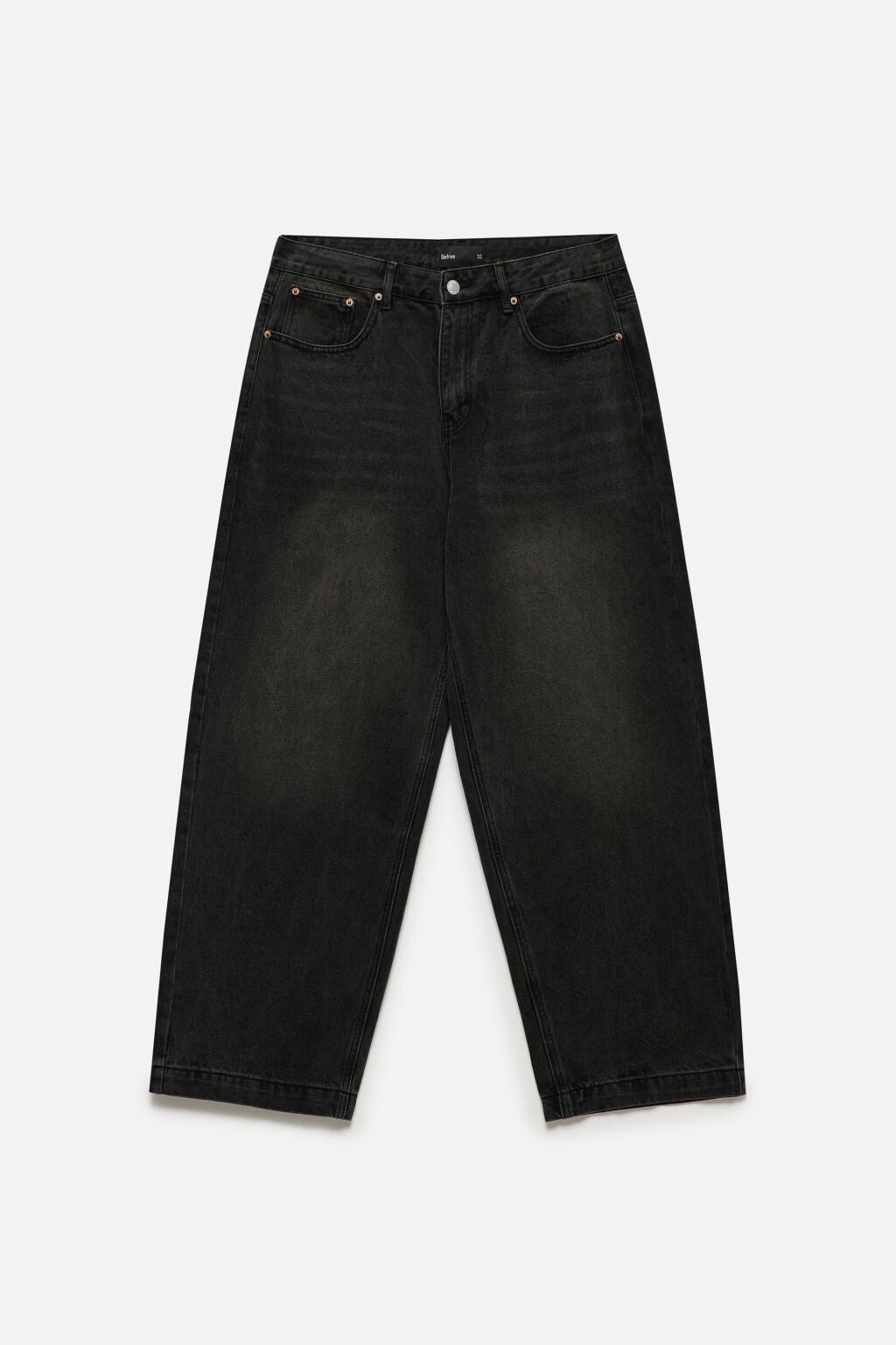 Джинсы skater fit с эффектом масляной стирки - цвет серый - 8