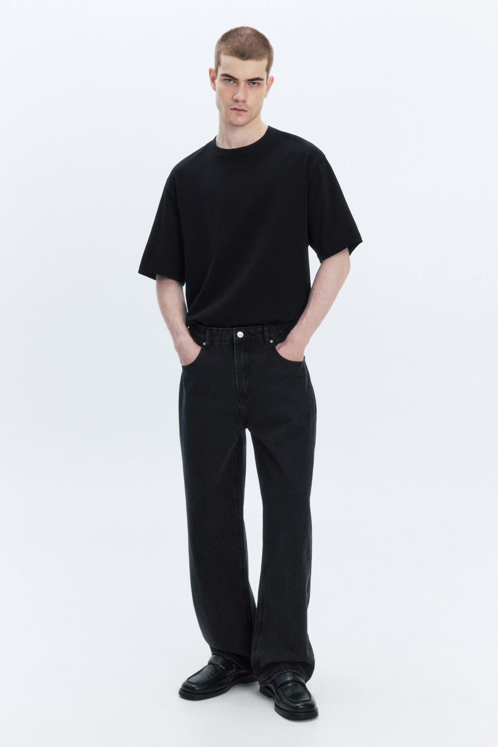 Джинсы прямые классические - цвет серый - 5