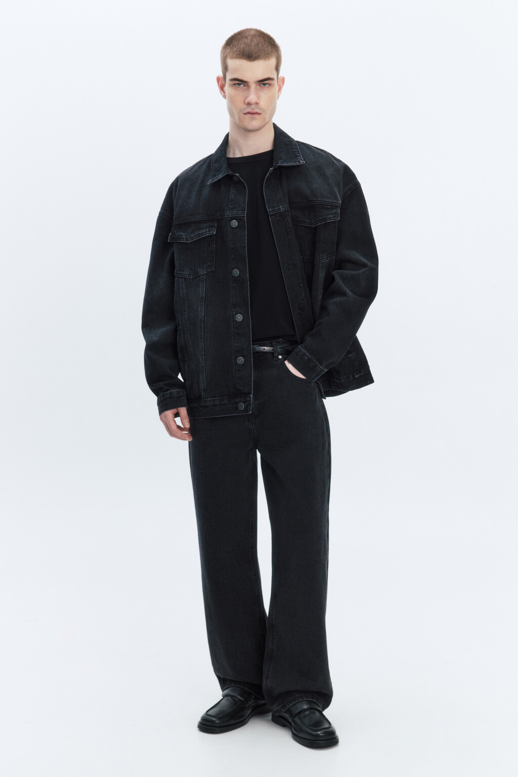 Джинсы прямые классические - цвет серый - 6