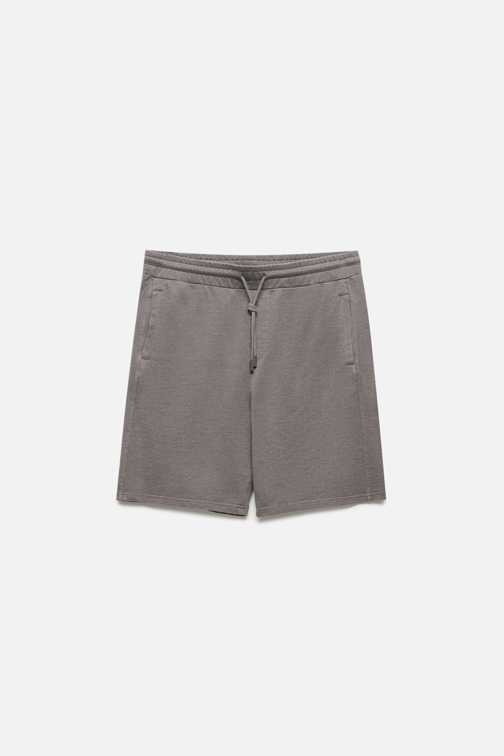 Шорты из футера с вареным эффектом - цвет серый - 7