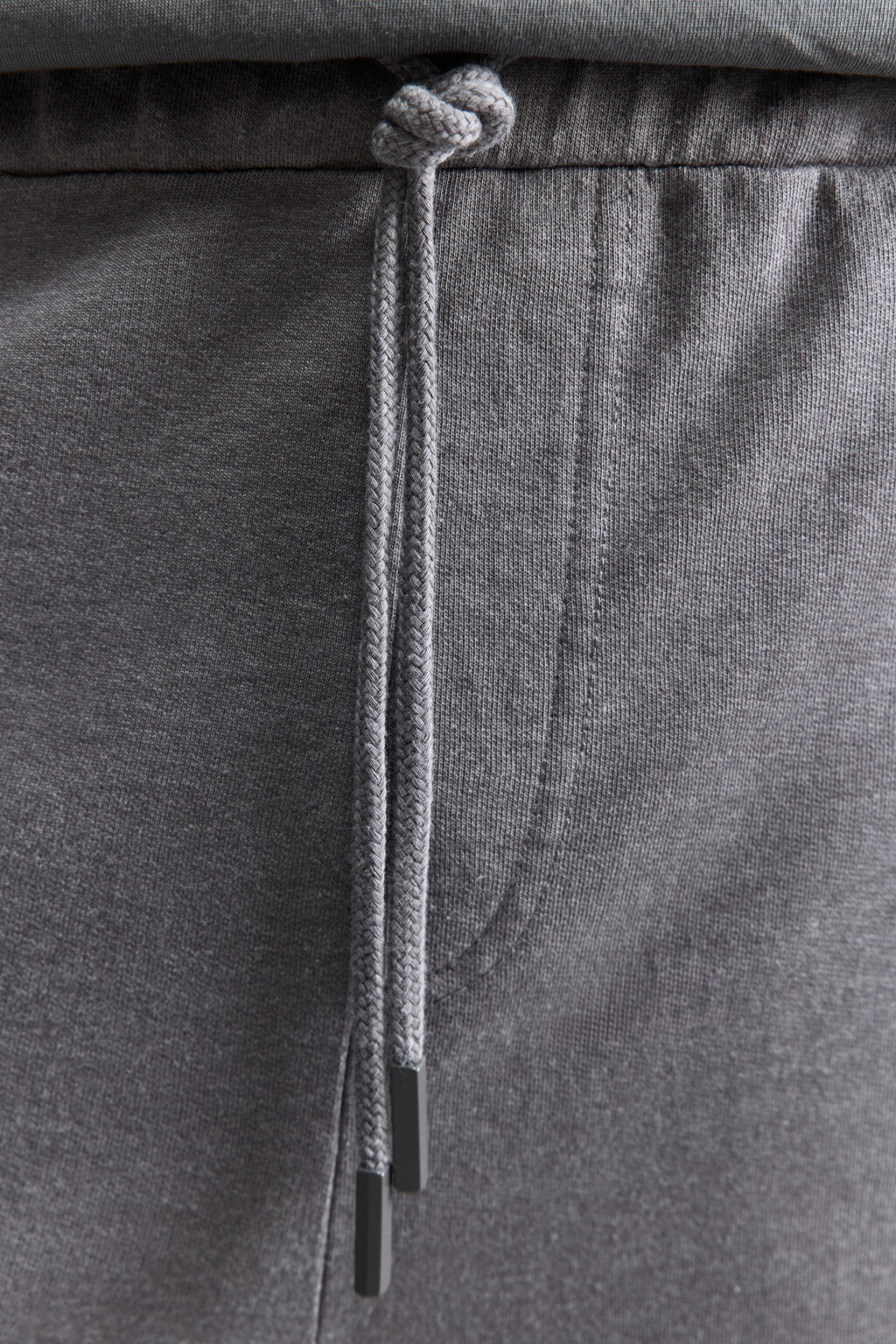Шорты из футера с вареным эффектом - цвет серый - 5