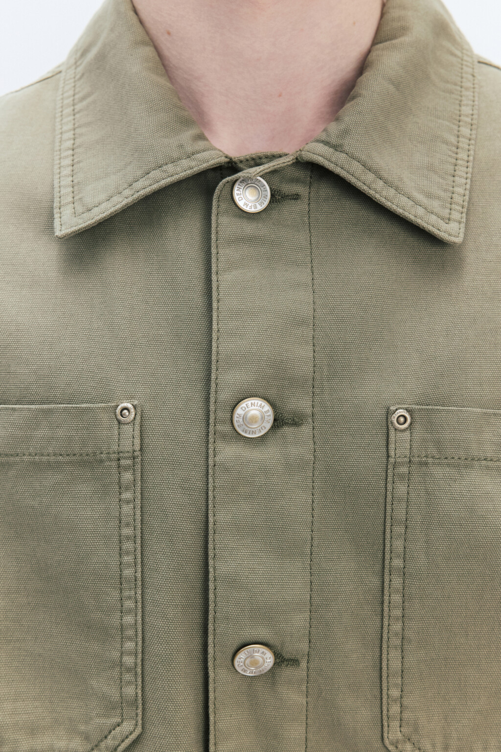 Блейзер из хлопка с накладными карманами - цвет зеленый - 6