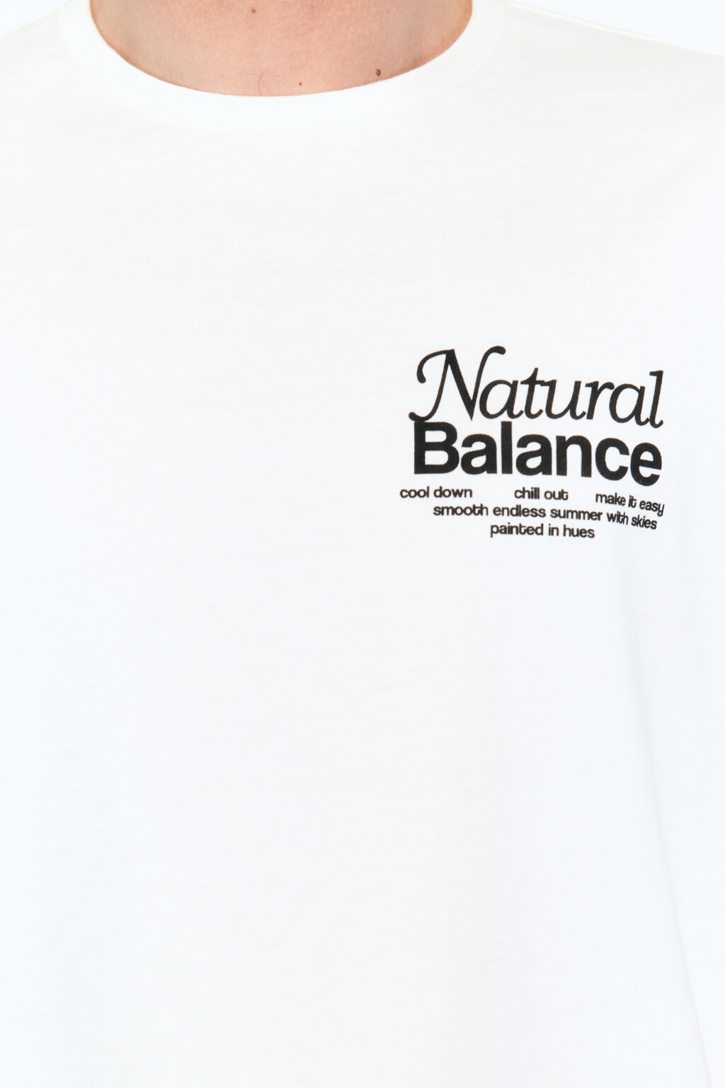 Футболка прямая с градиентом и принтом - цвет голубой - 7