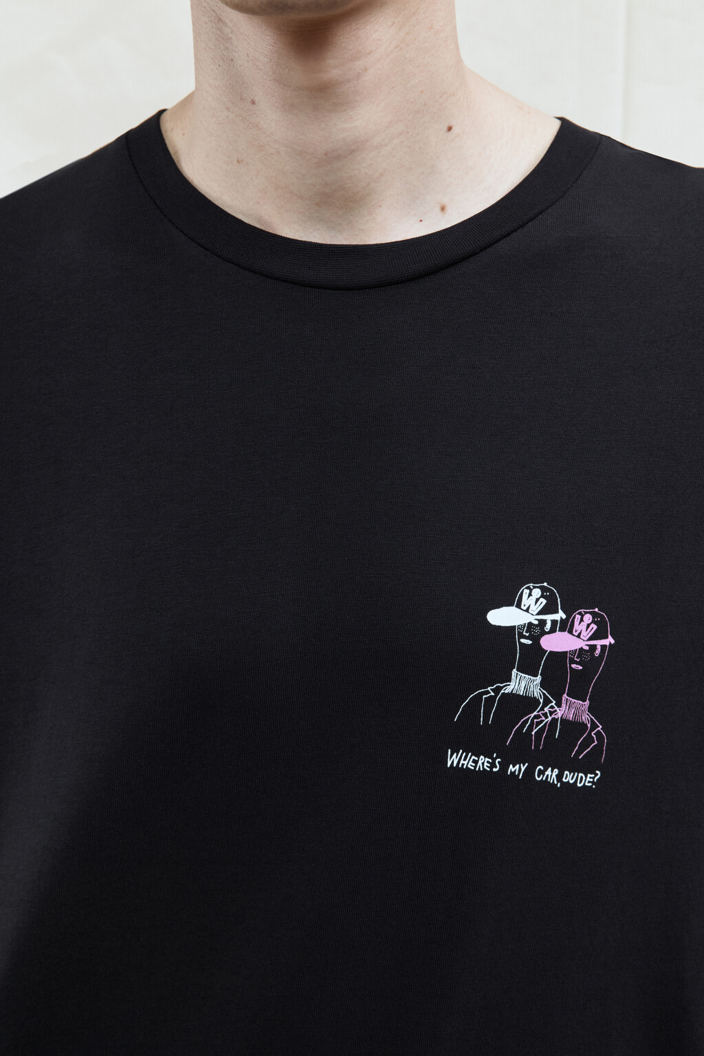 Футболка oversize хлопковая с принтом - цвет черный - 7