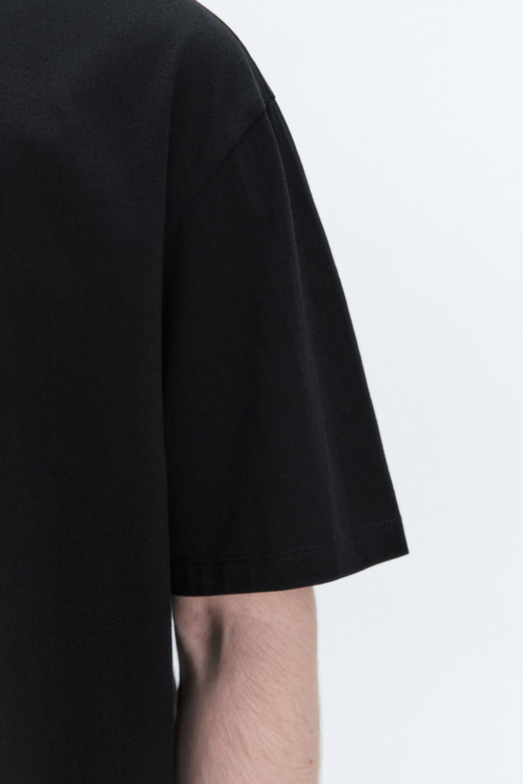 Футболка хлопковая с принтом-пейзажем - цвет черный - 7