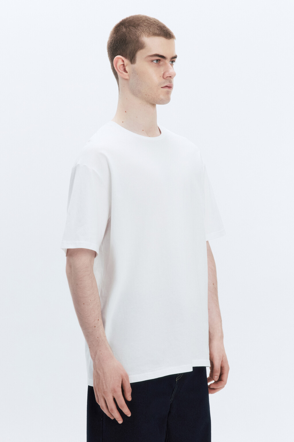 Футболка хлопковая с принтом - цвет белый - 3