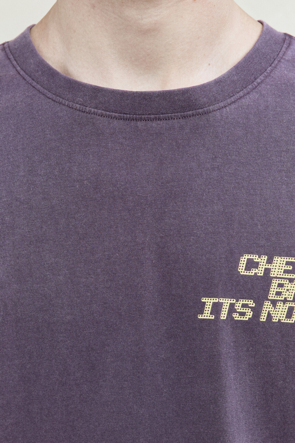 Футболка oversize хлопковая с принтом - цвет бордовый - 6