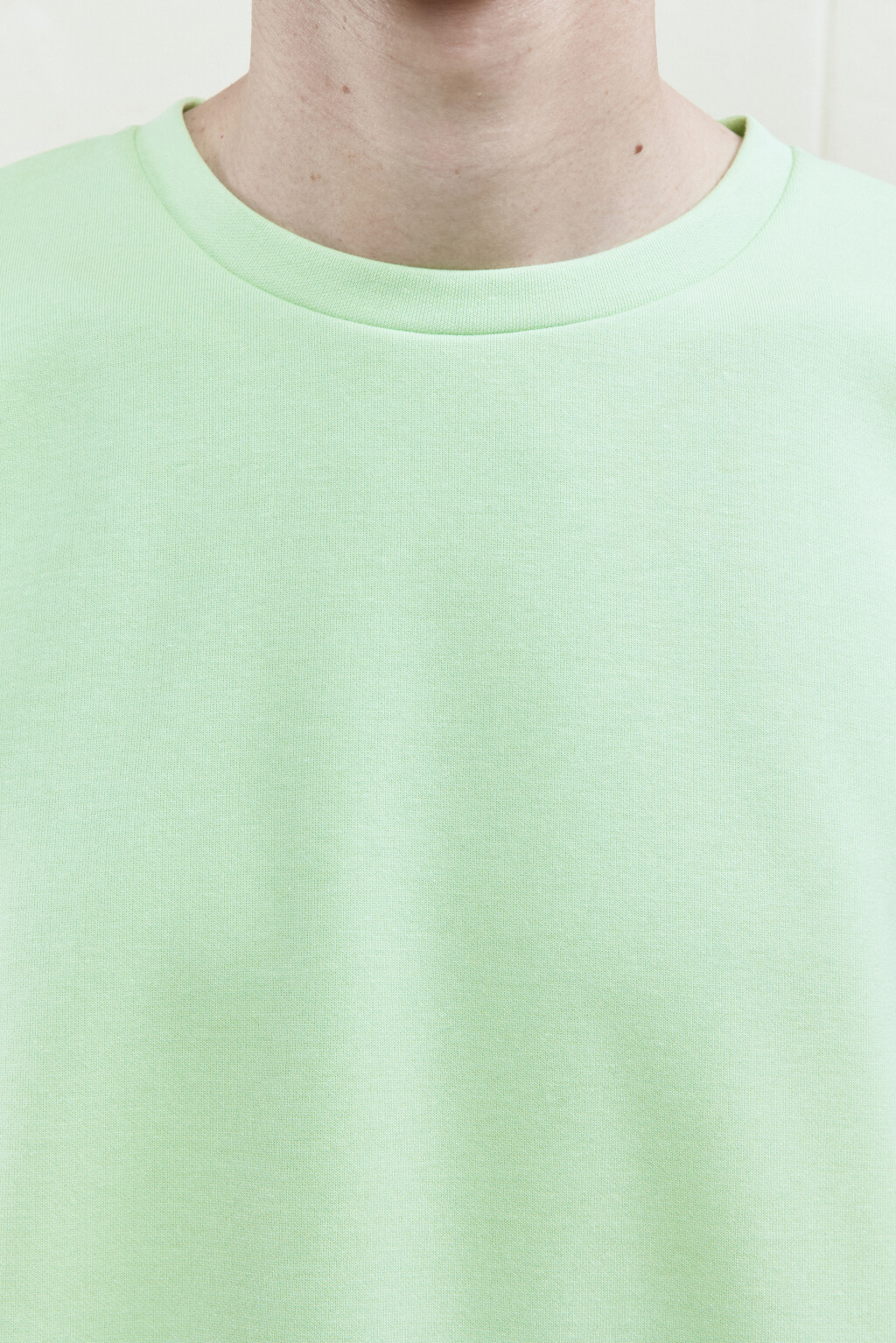 Футболка oversize с резинкой в рубчик - цвет зеленый - 6