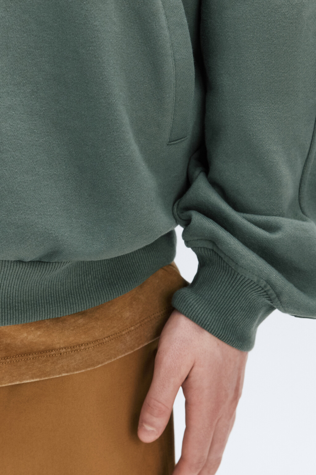 Толстовка oversize с воротником-стойкой на молнии - цвет мятный - 8