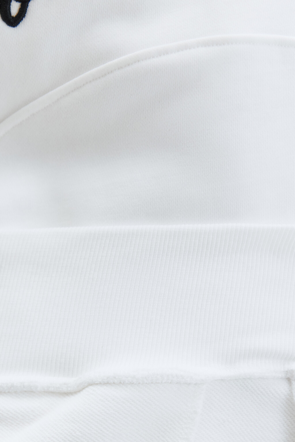 Толстовка half-zip из футера с принтом-надписью - цвет белый - 9