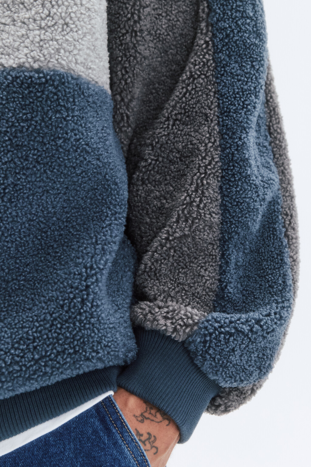 Толстовка half-zip флисовая с воротником-стойкой - цвет серый - 7