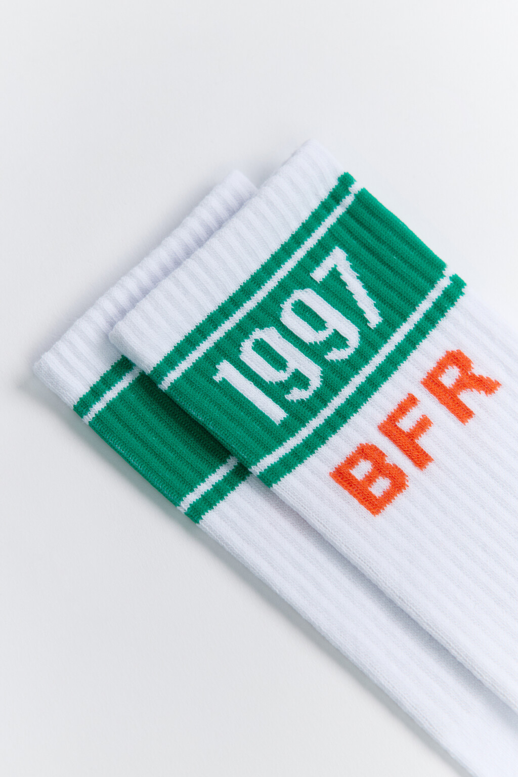 Носки высокие хлопковые с принтом - цвет черный - 2