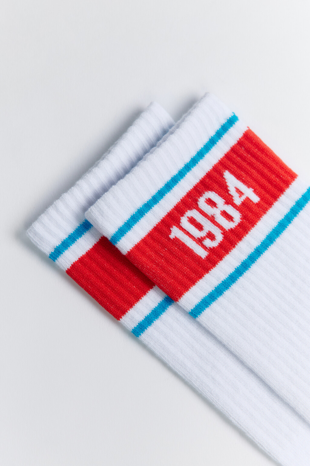 Носки высокие хлопковые с принтом - цвет черный - 2