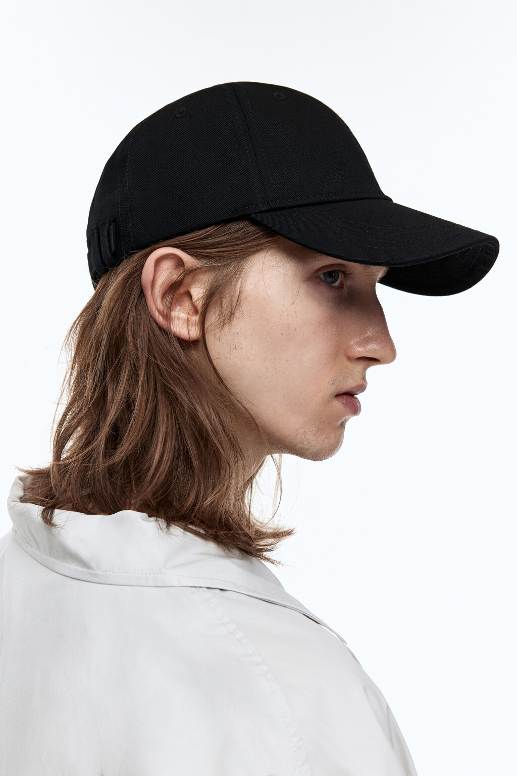 Бейсболка хлопковая с вышитой надписью - цвет черный - 4