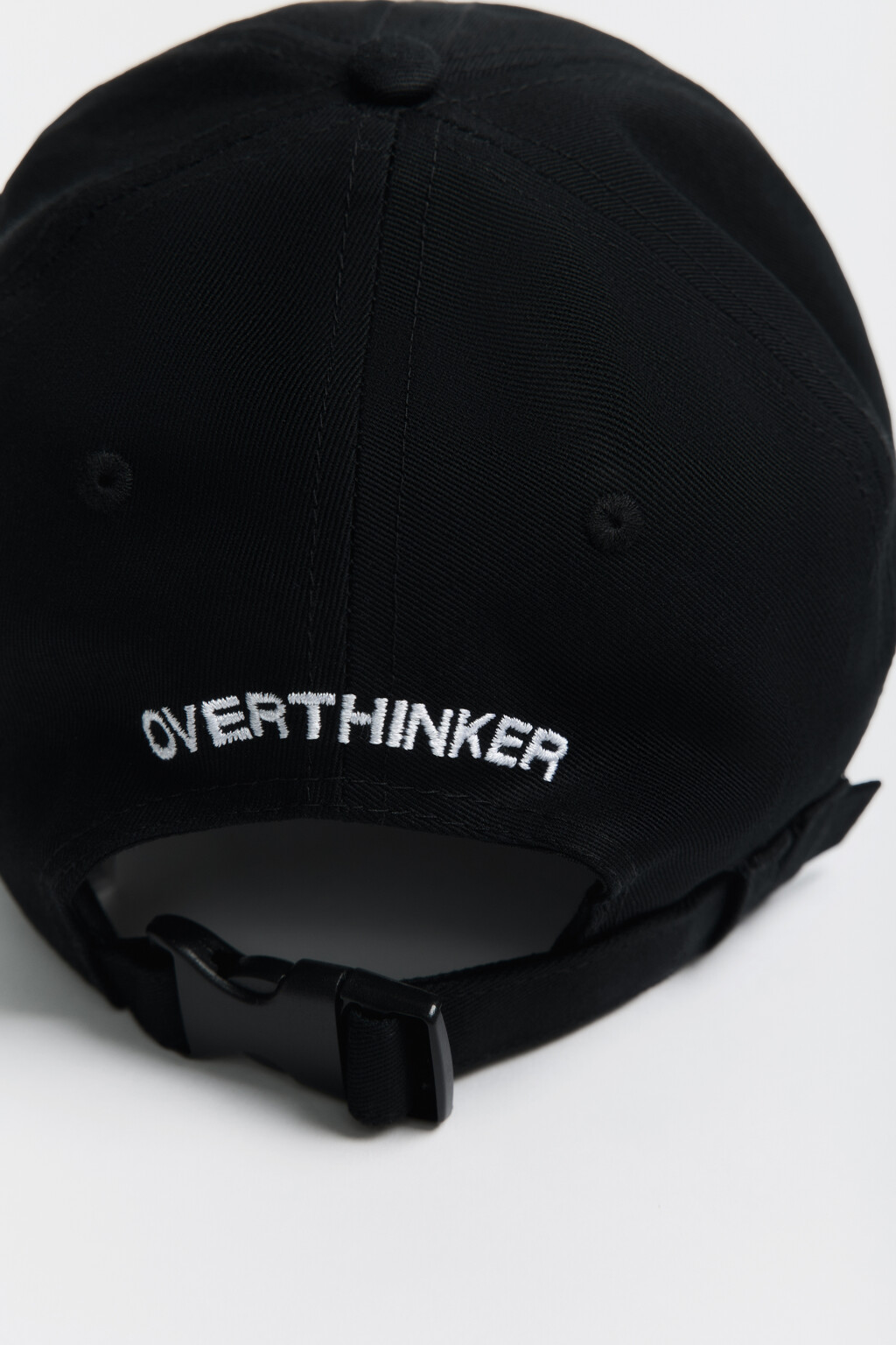 Бейсболка хлопковая с вышитой надписью - цвет черный - 3