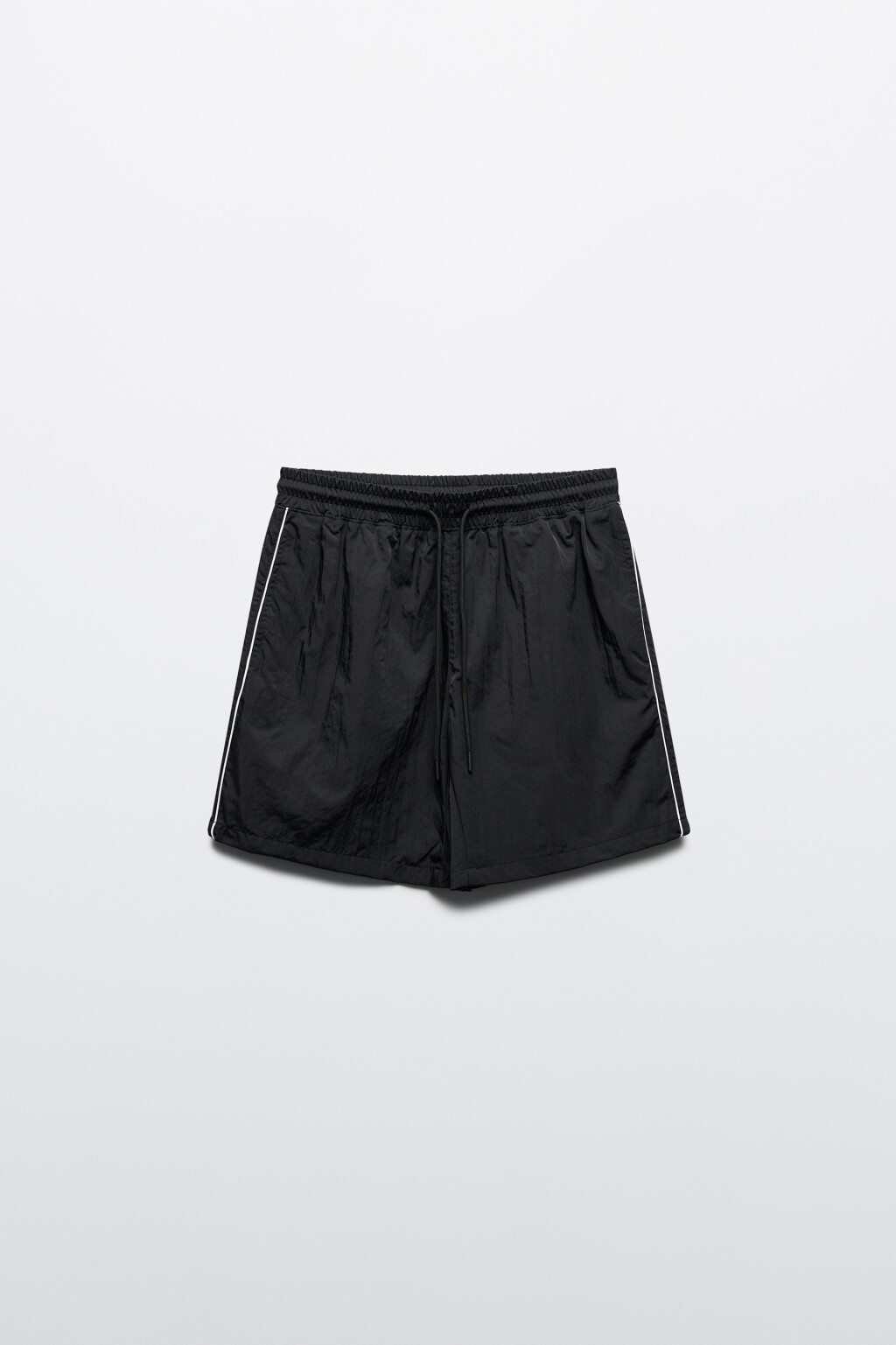 Шорты спортивные с лампасами - цвет черный - 8