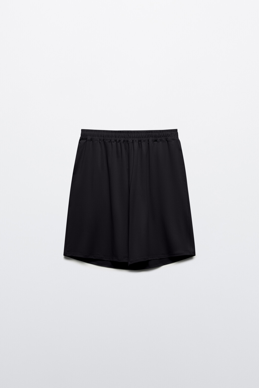 Шорты спортивные с поясом-резинкой - цвет черный - 7