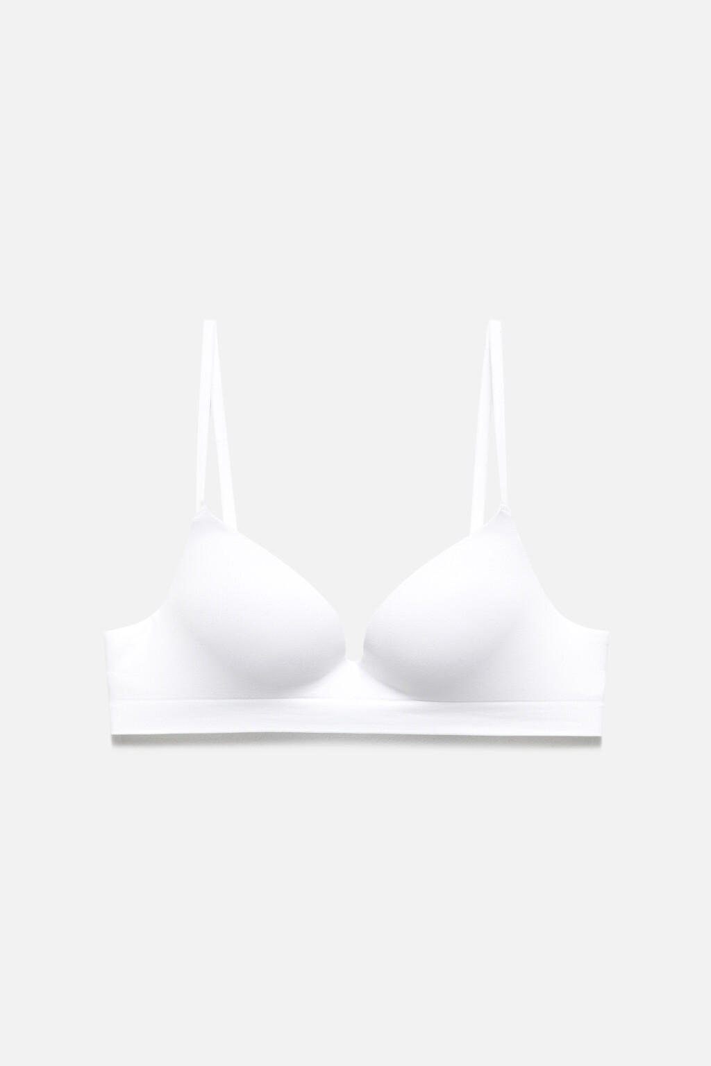 Бюстгальтер-планж с плотными чашками - цвет белый - 5