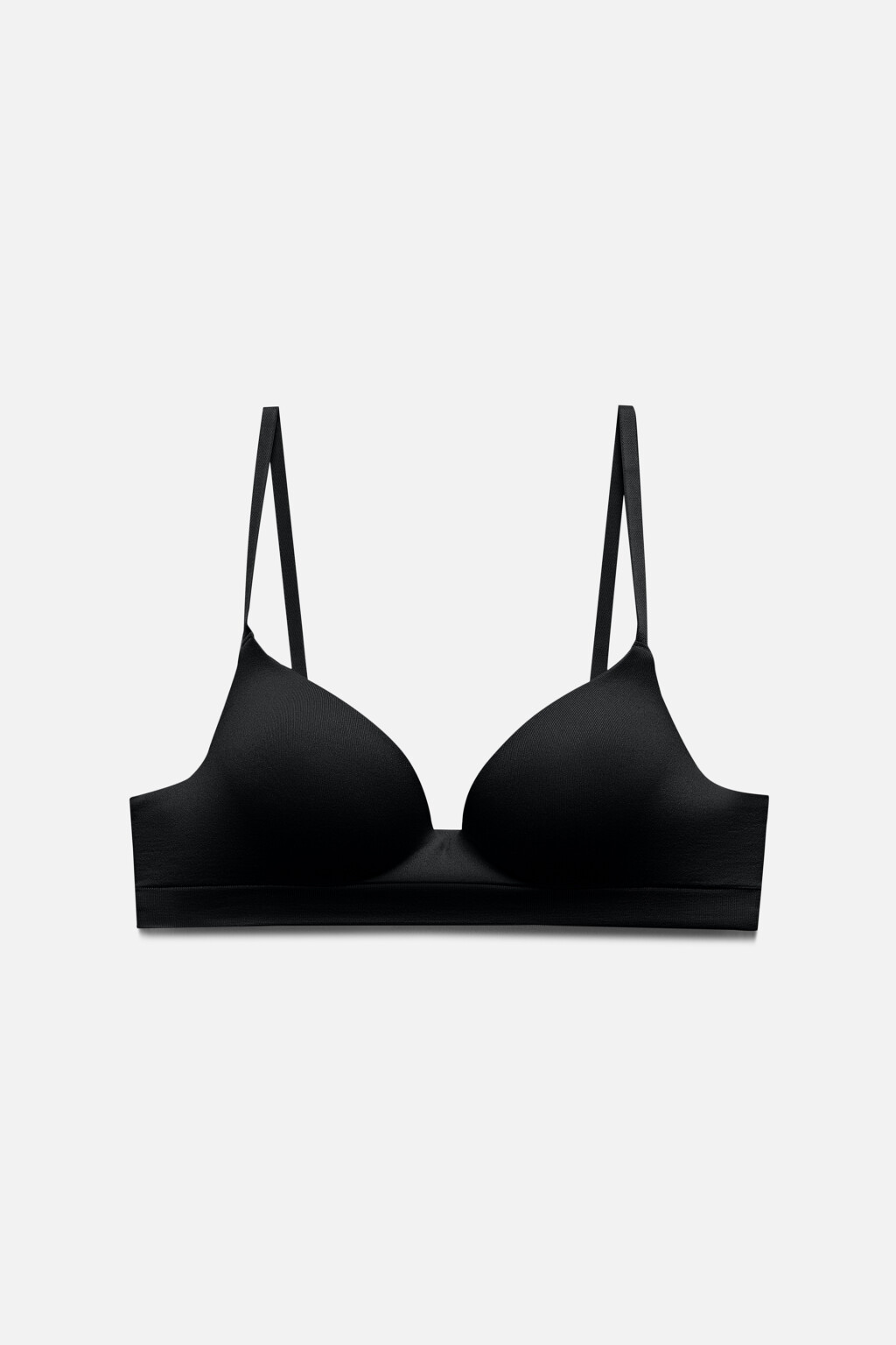 Бюстгальтер-планж с плотными чашками - цвет черный - 5