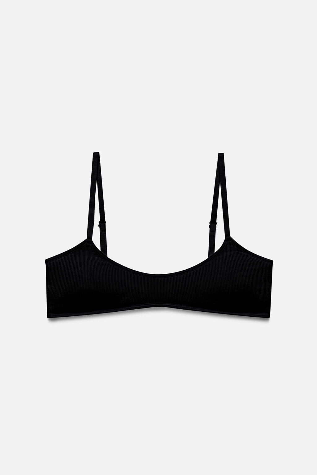 Бюстгальтер-бра бесшовный с низкими чашками - цвет черный - 5