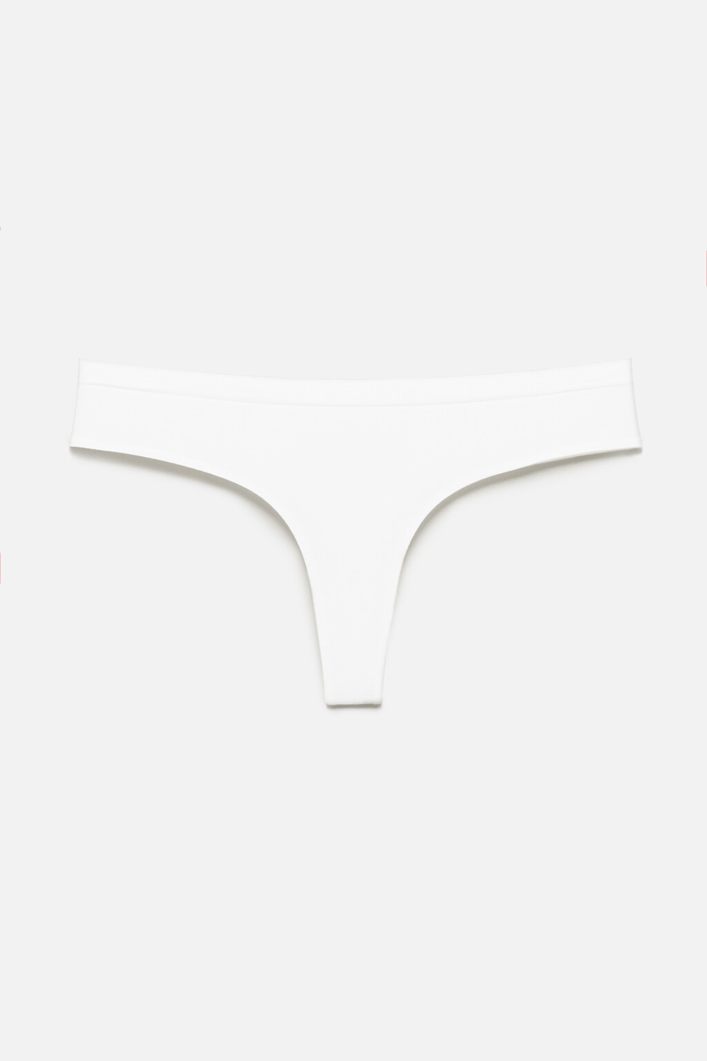 Трусы-стринги бесшовные со средней посадкой - цвет белый - 5