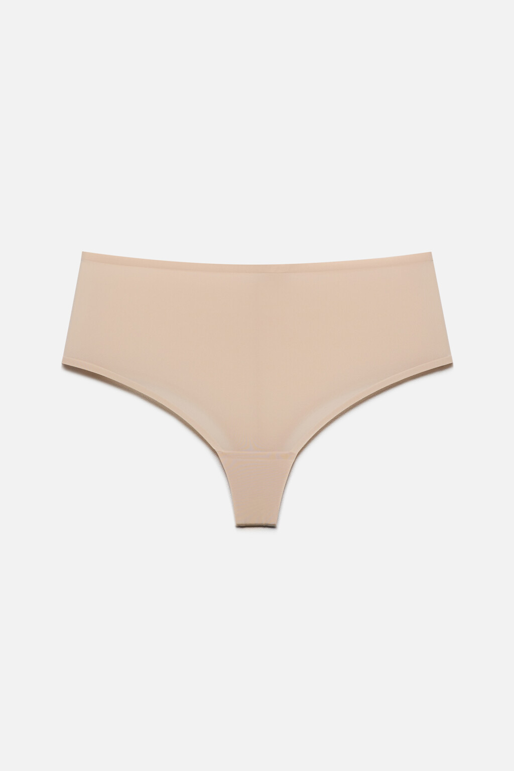 Трусы-стринги утягивающие с высокой посадкой - цвет бежевый - 5
