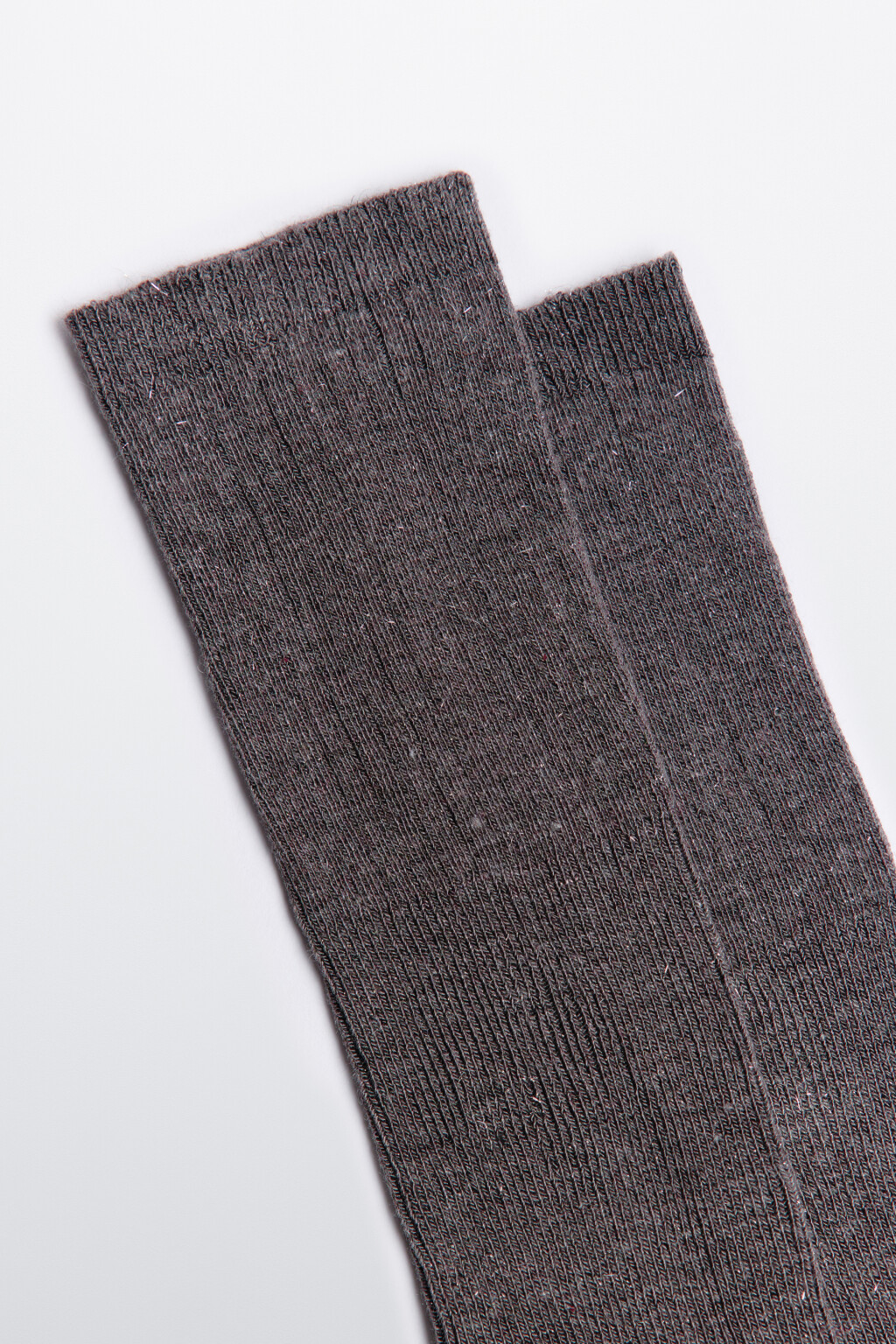 Гольфы до колена вискозные с люрексом - цвет серый - 2