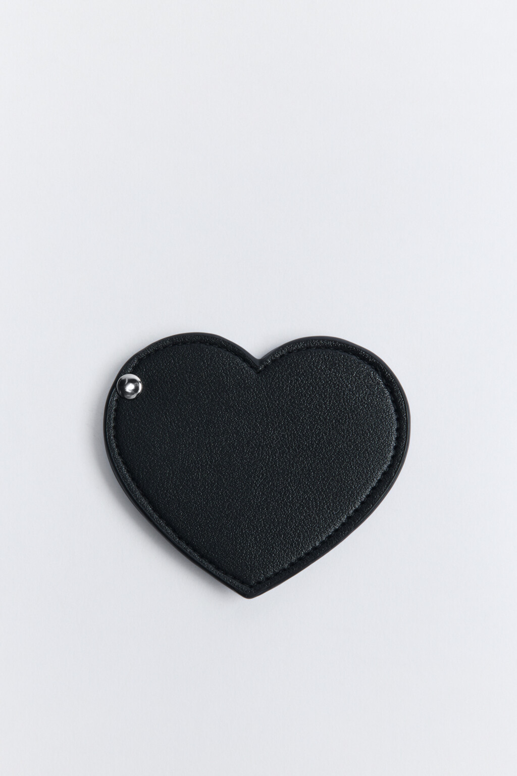 Зеркало складное в виде сердца - цвет черный - 2